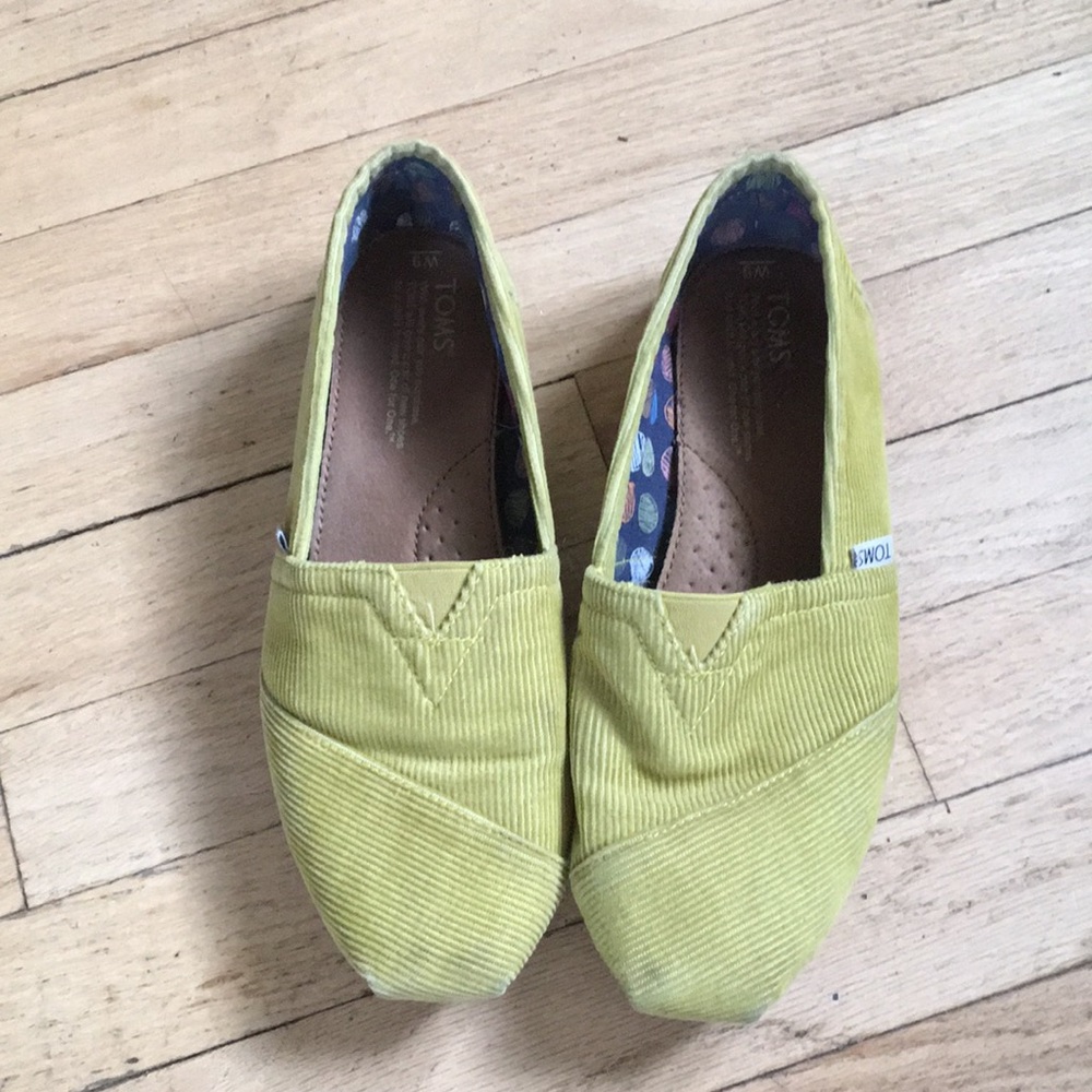Yellow Toms Shoes - Corduroy